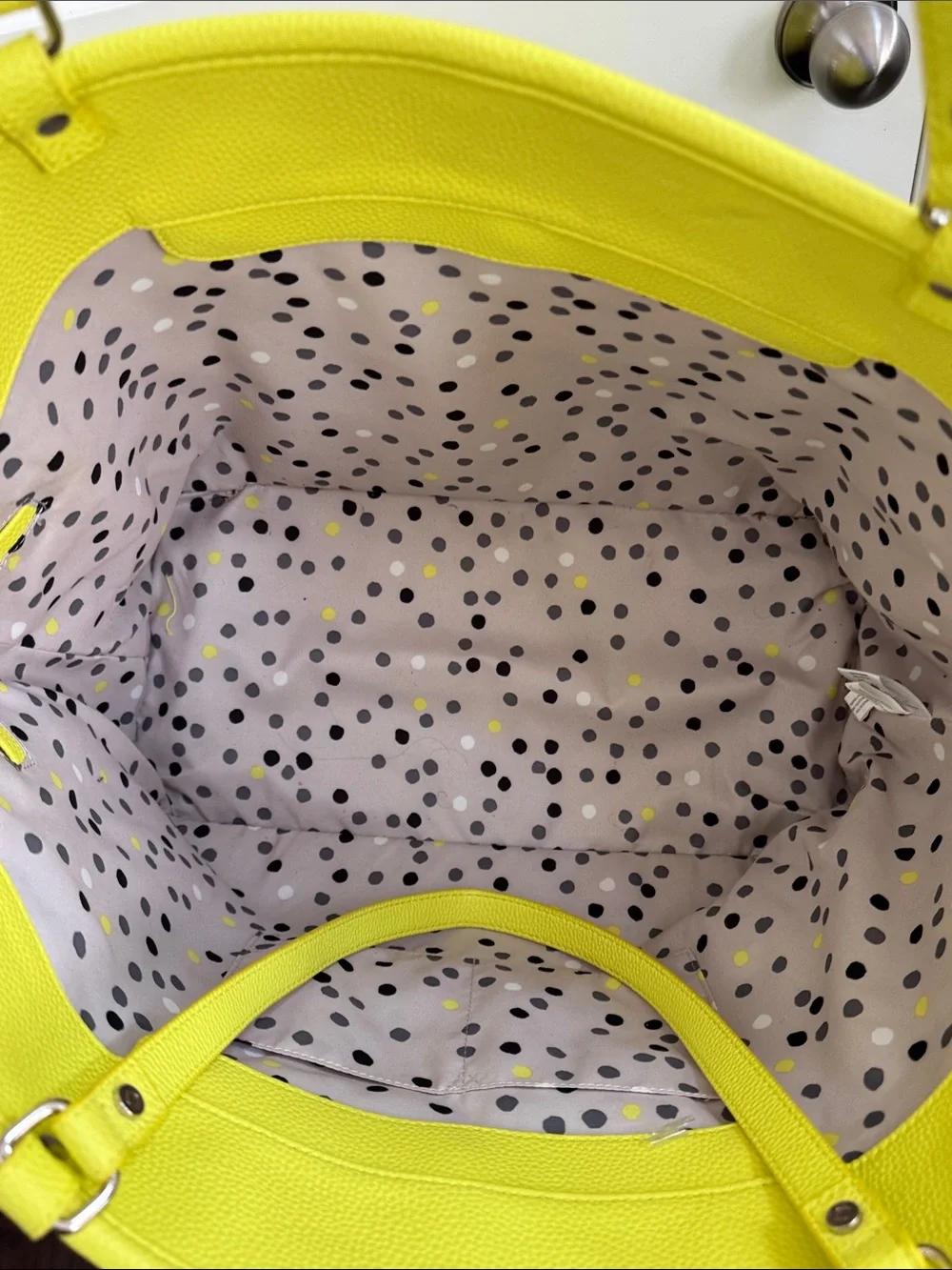 Sunshine ☀️ Yellow Perforated Tote Bag - Yellow